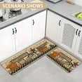 thumbnail image 2 of Farmhouse Rustic Kitchen Mats Set of 2 Non Slip StarKitchen Rugs for Floor Farmhouse Low-Profile Washable Home Decor Kitchen Mat 17x47 Inch and 17x29 Inch, 2 of 6