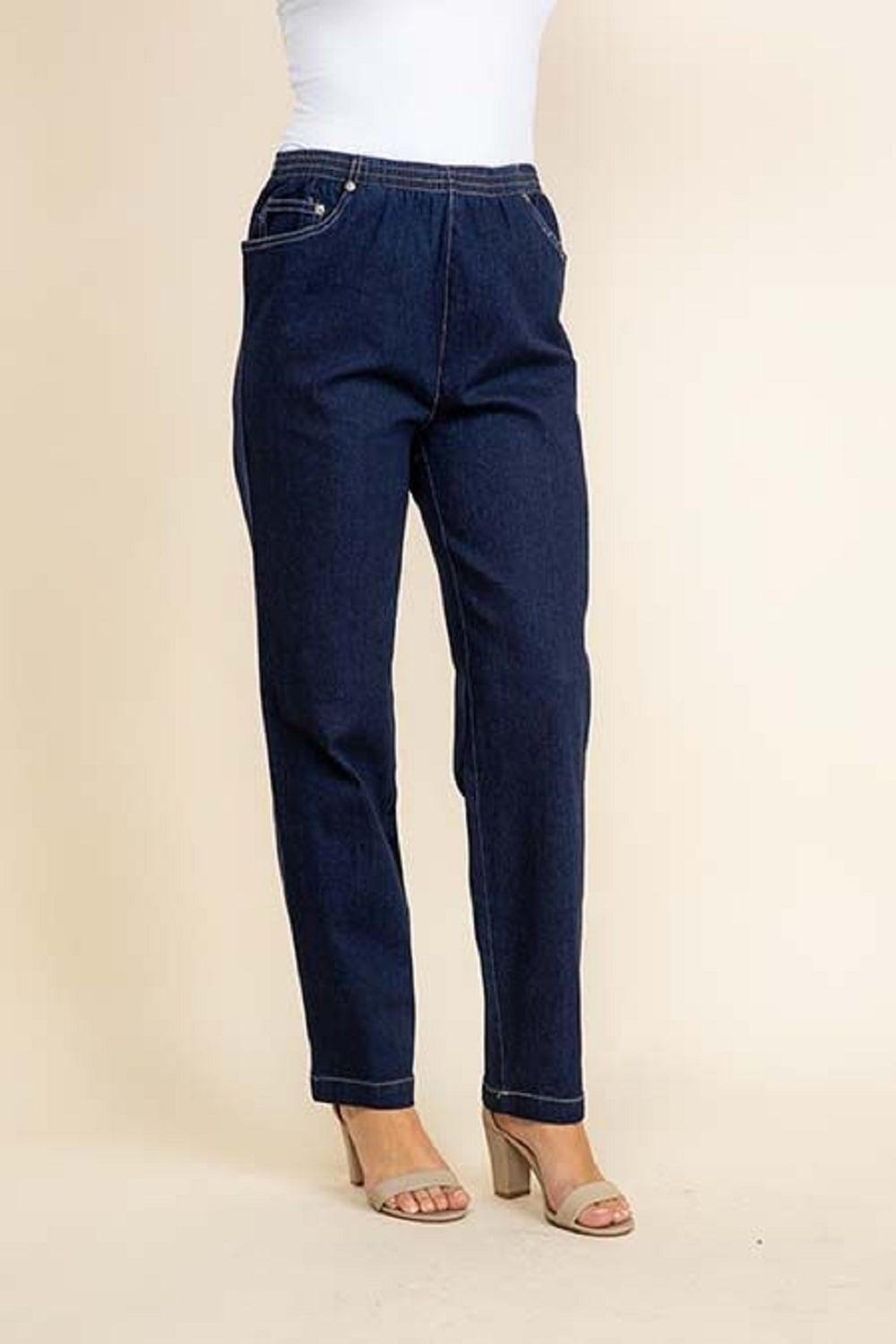 elastic waist band jeans