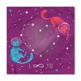 thumbnail image 1 of Doodle Bandana, Astronaut Cats Starry Space, Unisex Head and Neck Tie, by Ambesonne, 1 of 2
