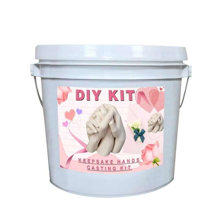 Hand Casting Kit Couples - His and Hers Gifts, DIY Kit, Plaster