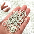 thumbnail image 2 of 1000 Mini Élastiques en Caoutchouc Bandes Élastiques Souples pour Cheveux d'Enfant Tresses Cheveux (Blanc), 2 of 5