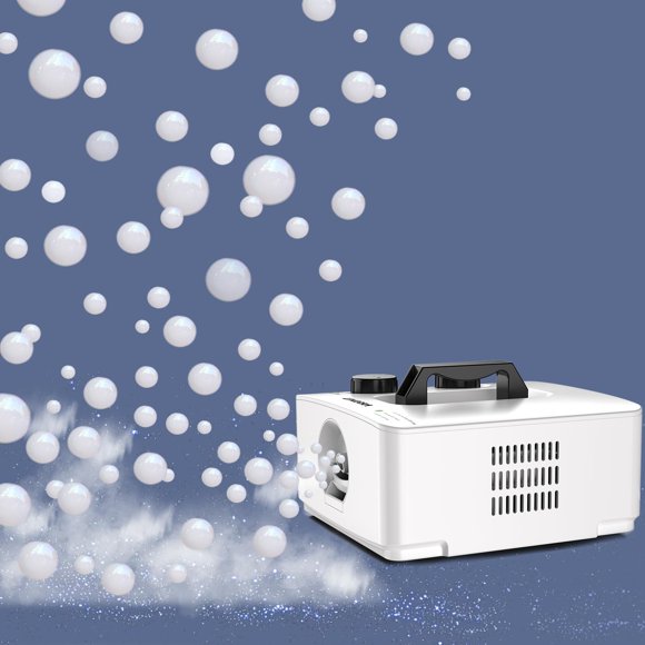 Máquina de burbujas de niebla Wisdomlit, fabricante de burbujas de humo 2 en 1, 400 W