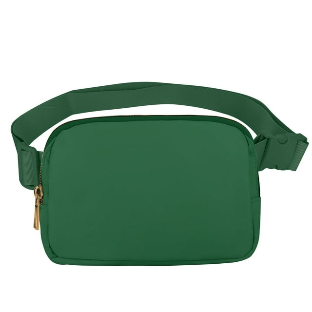 Riñonera Vorolo Verde Oscuro con Correa Ajustable para Mujeres y Hombres