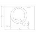 thumbnail image 2 of Letter Q Stencil 14 Mil -10.5" H x 14.8" W - Painting/Crafts/Templates, 2 of 2