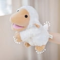 thumbnail image 4 of Plush Farm Animal Hand Puppet Toy Movable Mouth Dog Duck Horse Cow Sheep Pig Hand Puppet Role, 4 of 5