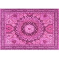 thumbnail image 1 of Ahgly Company Indoor Rectangle Medallion Pink Traditional Area Rugs, 8' x 12', 1 of 4