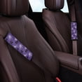 thumbnail image 3 of Chririnla Seat Belt Protector Reduce Chafing Seat Belt Shoulder Pad Polyester Non-Slip, Suitable for Cars Sedan, Spiderwebs Paw prints, 3 of 8