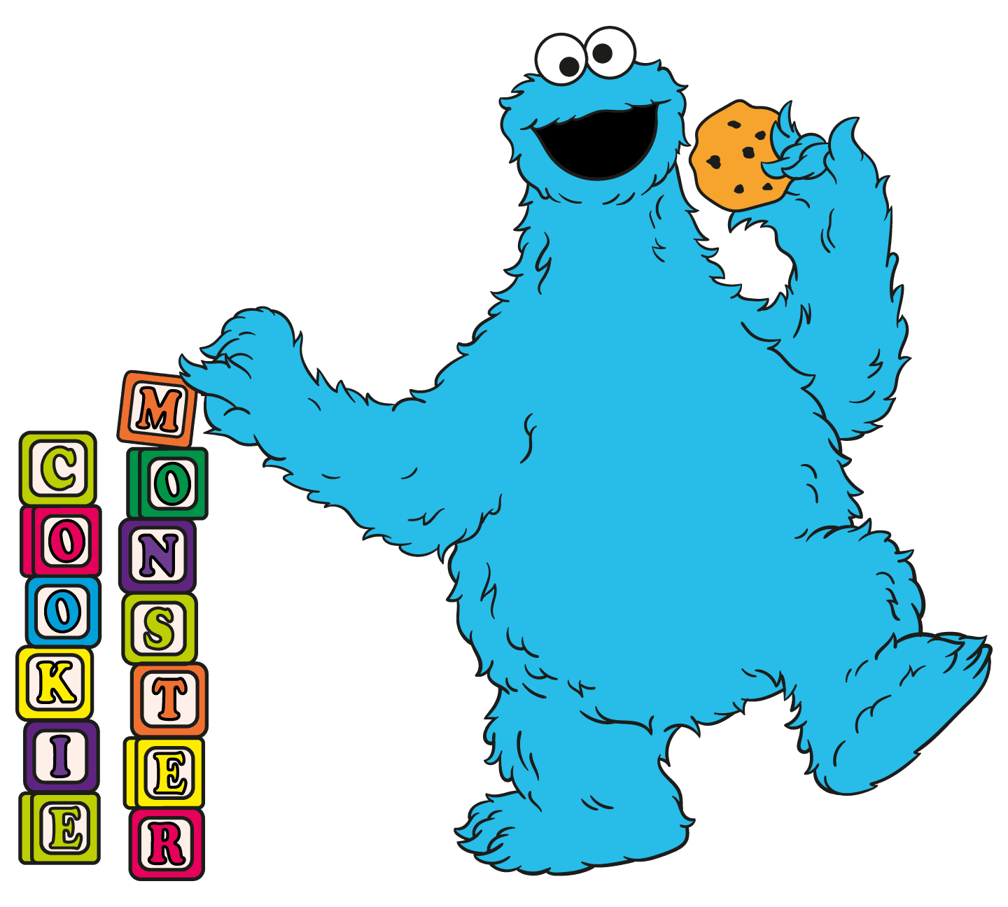 cookie monster sesame street clipart