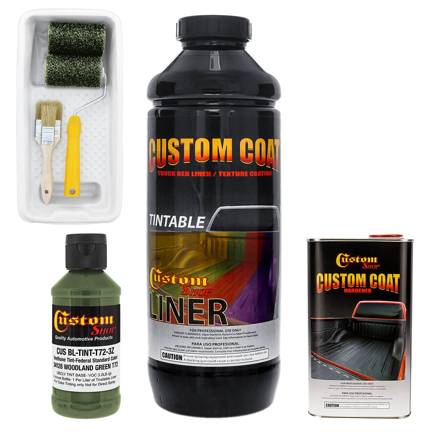 34128 Woodland Green T72 Custom Coat Urethane SprayOn Truck Bed