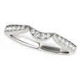 thumbnail image 1 of Bande de Diamant de Mariage Incurvée en Or Blanc 14k 1/6 cttw SZ 6.5, 1 of 2