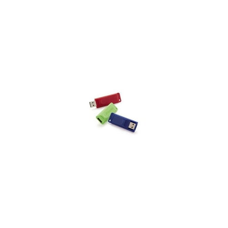 Verbatim 99122 Store N' Go 16 GB USB Flash Drives - Assorted (3/Pack)
