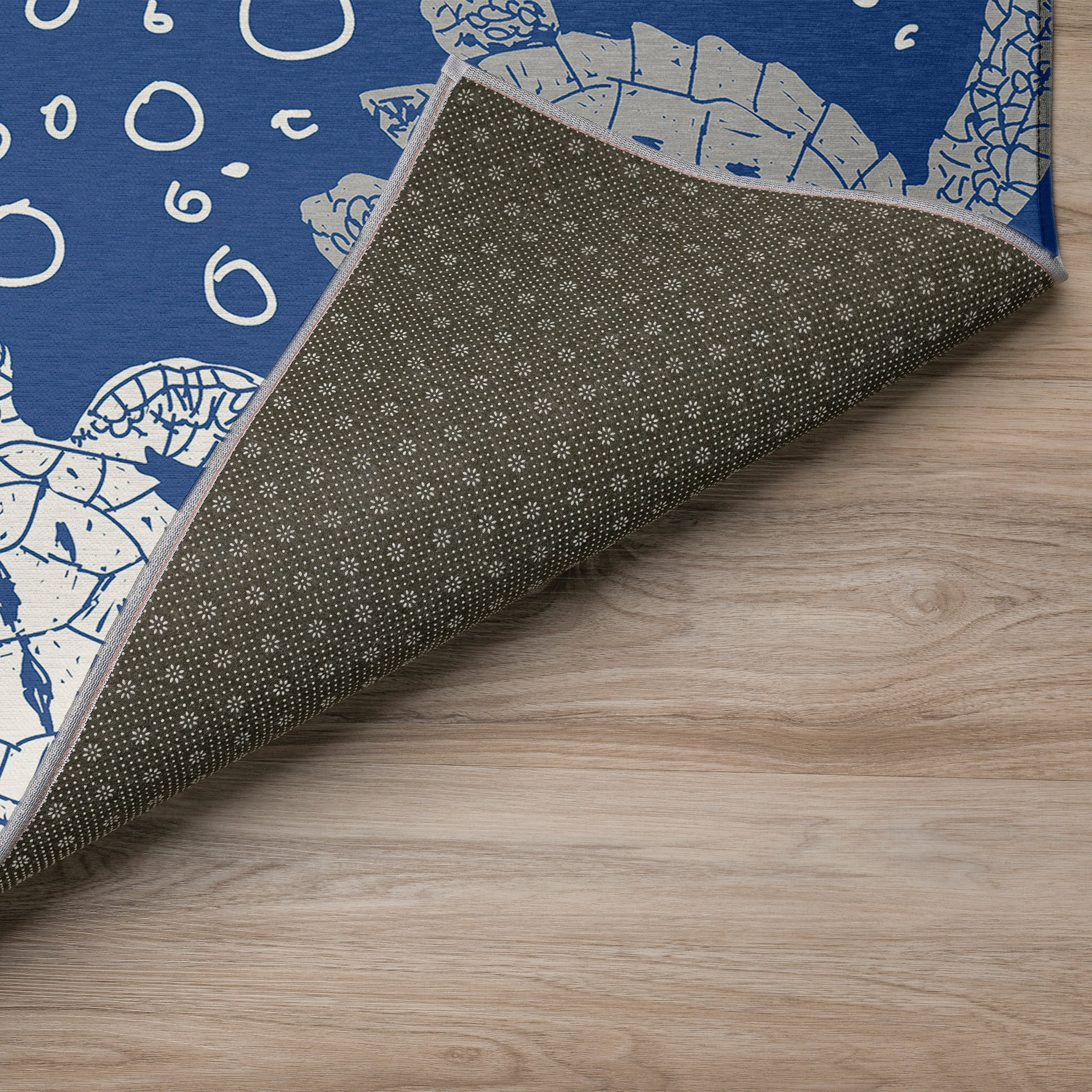 Addison Rugs Indoor/ Outdoor Surfside Turtle Washable Rug New Blue - 8' x 10'