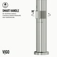 thumbnail image 6 of VIGO Jewel 11 in. H Single Handle Kitchen Bar Faucet in Stainless Steel-VG02053ST, 6 of 14