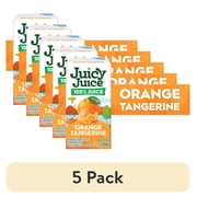 (5 pack) Juicy Juice 100% Juice, Orange Tangerine, 8 Count, 4.23 fl oz Juice Boxes