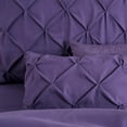 thumbnail image 3 of Chezmoi Collection 10-Piece Bed in a Bag Comforter Set, Pintuck Design, All Season Soft Microfiber Bedding with Sheets, Pillow Shams & Decorative Pillow, Dark Purple, Queen, 3 of 9