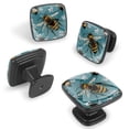 thumbnail image 2 of 4 Pcs Cabinet Handle Drawer Pulls Bee Knobs with Screws Square Furniture Office Cabinet Knob Decoration, 2 of 7