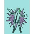 thumbnail image 2 of Beetlejuice Betelgeuse Purple Star Men's Celadon T-shirt-XL, 2 of 3