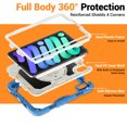 thumbnail image 5 of Case for iPad Mini 7 2024/Mini 6 2021 8.3 inch 7th/6th Gen, 360 Rotating Stand Handle Shoulder Strap Heavy Duty Shockproof Cover, Cream Navy, 5 of 7
