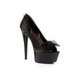 thumbnail image 1 of Jezebel 6'' Satin & Lace Open Toe Pump Shoe by Pentho, 1 of 5