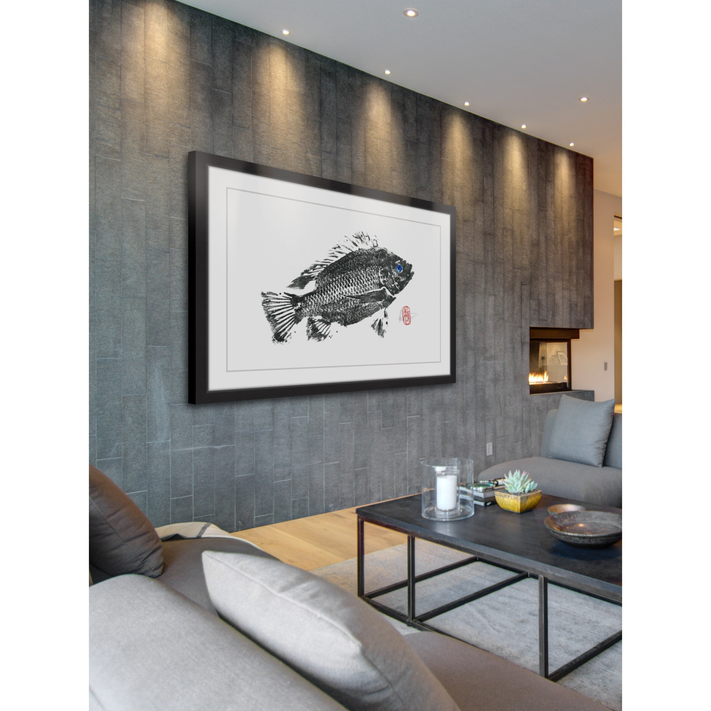 "Medium Tilapia" Framed Painting Print