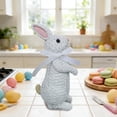 thumbnail image 1 of Yusimy Decorative Resin Bow - Tie Wicker - Effect Easter Rabbit Ornament for Easter Decor, 1 of 6