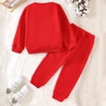 thumbnail image 6 of NOLDARES 2 Piece Toddler Baby Girl Boy Fall Winter Clothing Long Sleeve Sweatshirt Tops and Joggers Pants Set Animal Print Clothes Outfits(Red,9-10 Y), 6 of 8