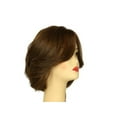 thumbnail image 4 of European Human Hair Freeda Wig Dorothy Medium Brown With Dark Blonde Highlights Multi-Directional Skin Top Size S Pre-Cut, 4 of 5
