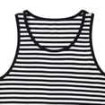 thumbnail image 5 of Mens Striped Tank Top Sleeveless Crew Neck Summer Casual Gym Running T-Shirt Muscle Tee Fathers Gift, 5 of 7