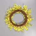 thumbnail image 3 of 17.7" Forsythia Wreath, Summer Front Door Wreath Artificial Yellow Flower Wreath for Front Door with PE Faux Flower and Grapevine Wreath Base for Farmhouse Office Home Wedding Decor, 3 of 6