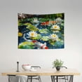 thumbnail image 2 of RKSupls Serene Carp Fish & Water Lilies Tapestry,Home Tapestry Suitable for Hanging for Decorative Wall Hanging, Decorative Bedroom, Living Room Decoration - 40x30in, 2 of 6