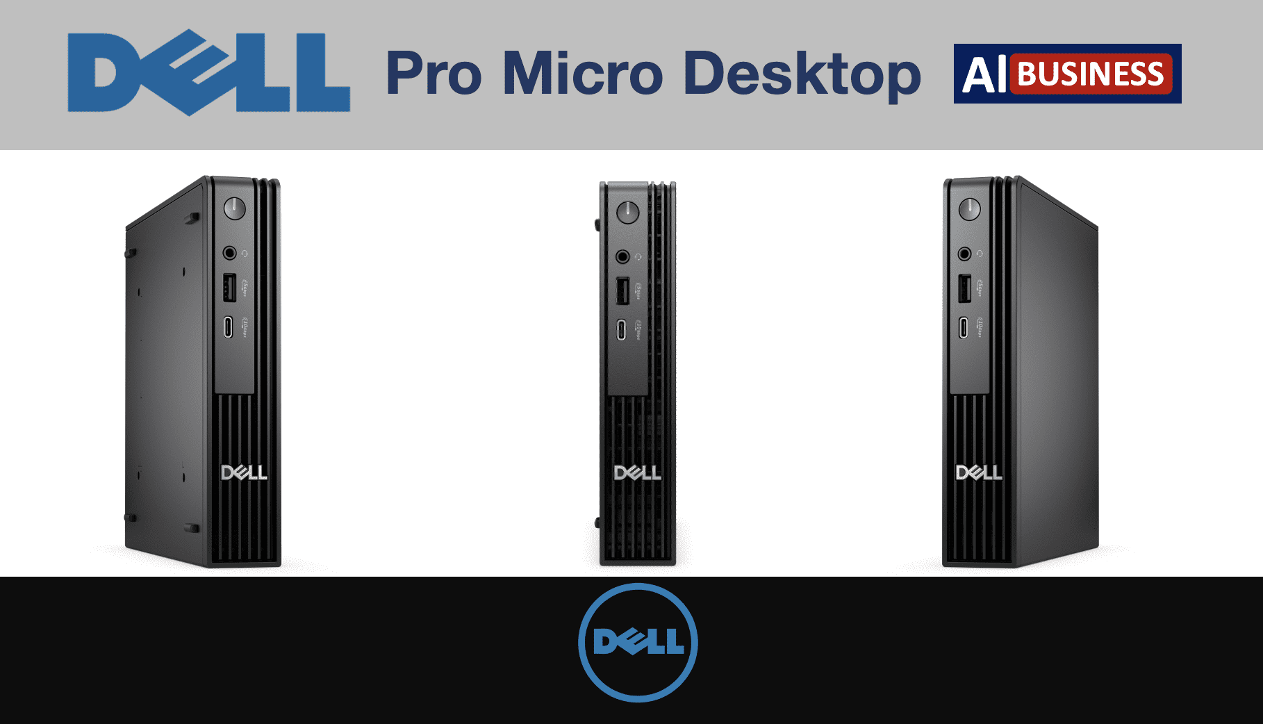 Dell Pro Micro QCM1250 (Replaces Optiplex) AI Business MFF Mini PC (Intel Ultra 5-235T, 32GB DDR5, 2TB SSD, WiFi 6E, Bluetooth 5.3, RJ-45, DP, HDMI, Win 11 Home)