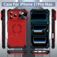 thumbnail image 2 of Military Grade Shockproof Case for iPhone 17 Pro Max, Built-in N52 Magnetic Ring, Slide Camera Lens Cover, Rugged Heavy Duty Protective Phone Case, 2 of 8