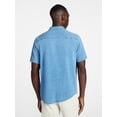 thumbnail image 3 of George Men's and Big Men's Knit Button-up Shirt with Short Sleeves, Sizes S-5XL, 3 of 5