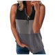 thumbnail image 1 of Chaleco estampado informal a la moda para mujer, camiseta holgada sin mangas con cuello en V y cremallera, Tops Pompotops lopia997546, 1 of 3
