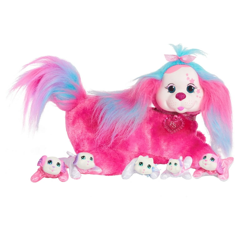 Puppy Surprise Cassie, Pink, Stuffed Animal Dog and Babies, Toys for Kids,  by Just Play 