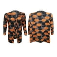 thumbnail image 4 of Women‘s Halloween Long Sleeve Open Front Cardigan Bat Print Buttons Down Cardigan Streetwear, 4 of 5