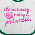 thumbnail image 4 of Inktastic It's Not Easy Being a Princess Girls Baby Bib, 4 of 4