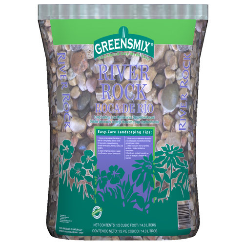 Greensmix 5 Cu Ft River Rock 1632