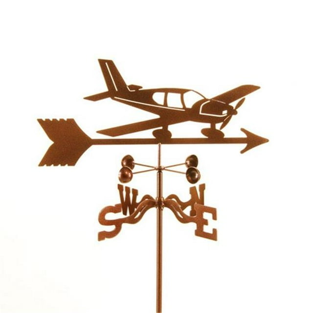 EZ Vane EZ1008-4S Low Wing Airplane Weathervane with Four Sided Mount