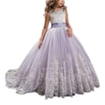 thumbnail image 5 of Vestido infantil de manga larga para boda, vestido de princesa para boda, vestido de niña de tamaño mediano y grande, 5 of 5