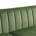 thumbnail image 5 of Velvet Sofa Three-seat Sofa, Tufted Upholstered Chesterfield Sofa with Tufted Back and 2 Rolled Pillows,  Accent Sofa Couch with Padded Seat for Bedroom,Living Room,Office,Weight Capacity 660 Pounds, 5 of 7