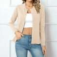 thumbnail image 2 of Women'S Long Sleeve Button Down Crew Neck Classic Sweater Knit Cardigan  S, 2 of 6