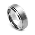 thumbnail image 2 of Men Women Tungsten Carbide Wedding Band Ring 8mm Comfort Fit Beveled Edges For Men & Women, 2 of 3