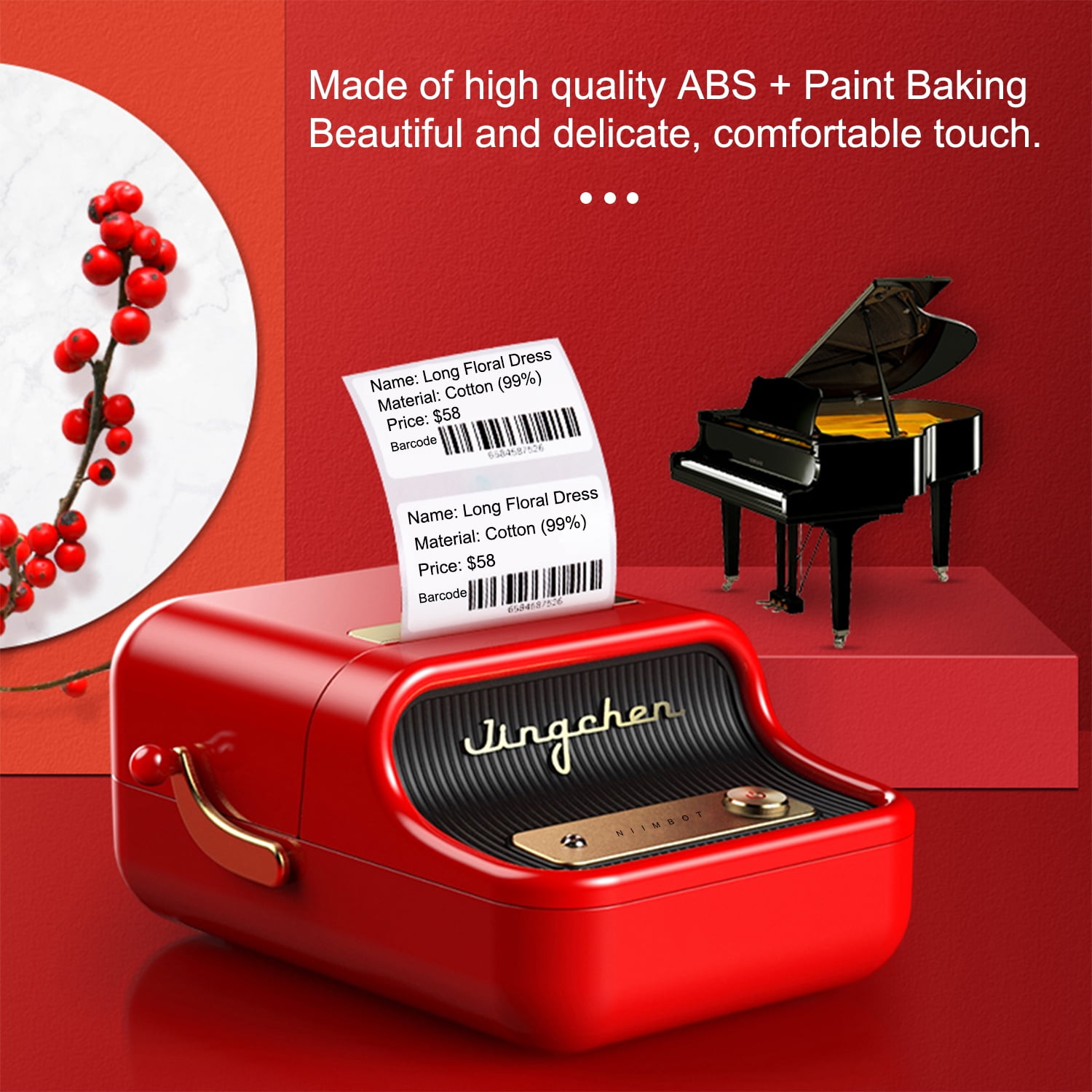 Label Printer Portable Wireless BT Thermal Label Maker Sticker Printer with  RFID Recognition Great for Supermarket Clothing Jewelry Retail Store Home  Labeling Barcodes Price Name Printing - Walmart.com