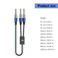 thumbnail image 3 of Bottone 6.35mm to 2x6.35mm AUX Cable Stereo Y Splitter Converters Wire Adapter Line for Various 6.35 Devices and Amplifiers, 3 of 7