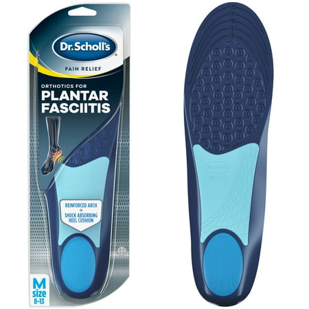 Dr. Scholl's Pain Relief Orthotics for Plantar Fasciitis for Men, 1 Pair, Size (Best Men's Shoes For Plantar Fasciitis 2019)