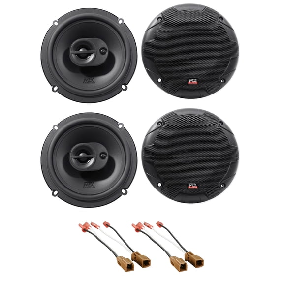 MTX Front+Rear 6.5" Speaker Replacement For 2003-2004 Nissan Pathfinder LE/SE