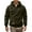 Army Green, variant on Chiccall Men's Corduroy Hoodies Quarter Zip Pullover Sweatshirts Vintage Cargo Drawstring Hooded Sweatshirts with Pockets