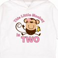 thumbnail image 3 of Inktastic Little Monkey Girl 2nd Birthday Toddler Hoodie, 3 of 4