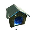 thumbnail image 2 of Redempat Foldable Waterproof Cat Cave Comfortable And Soft Easy To Clean Cat House For Outdoor Activity dark green M 1Set, 2 of 6